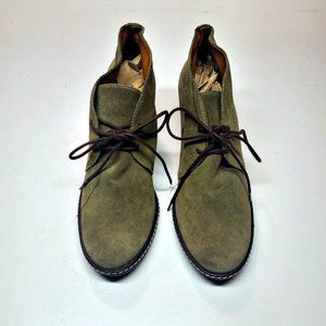 DONALD J. PLINER Harmony Suede Wedges Ankle Boots Booties Sz 8 EUC